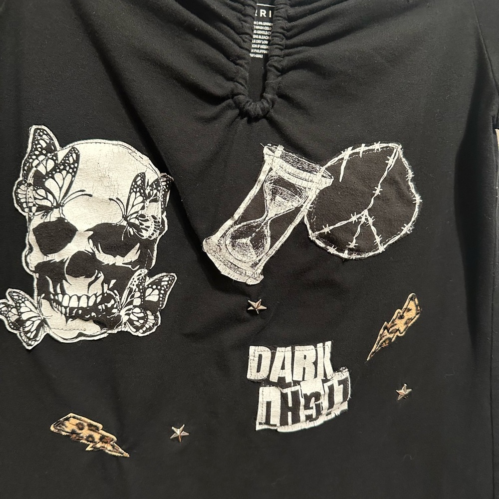 Black torrid top “re-worked”